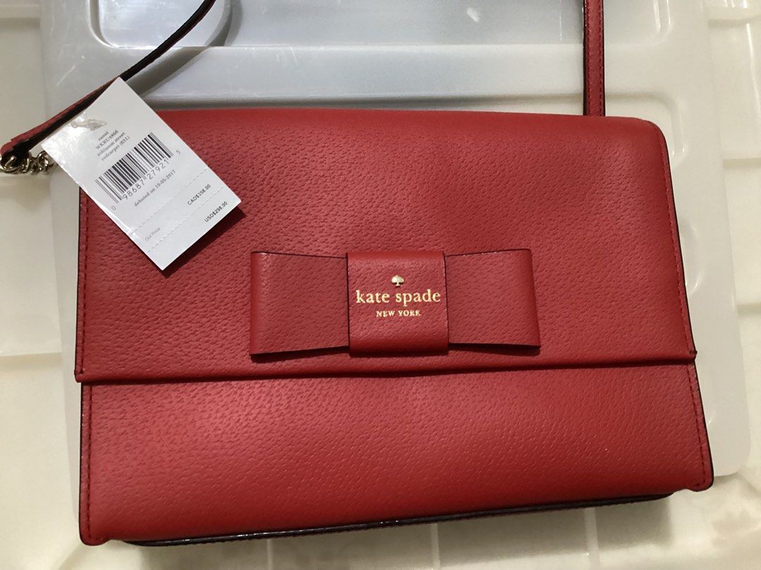 Kate Spade Red Shoulder bag (Category: Cross-body Bags) located in Manila. Submitted by peacd (Listing ID 1470484622, Image 1). Description: Kate Spade Formal Shoulder Bag .