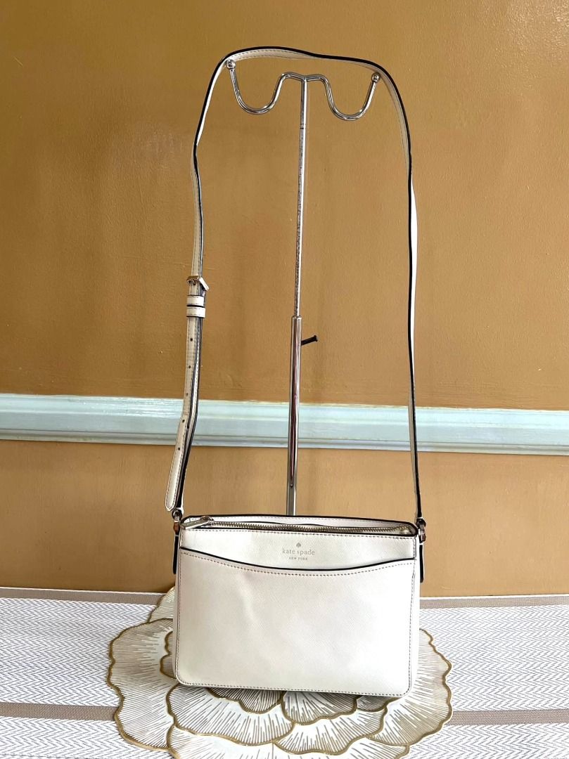 Kate Spade Sling or Crossbody Bag (Category: Cross-body Bags) located in Quezon City. Submitted by bellafashion08 (Listing ID 1470360672, Image 3). Description: Dimension: - Height = 6.5 in. - Length = 8 in. * From U.S * Nice in actual .