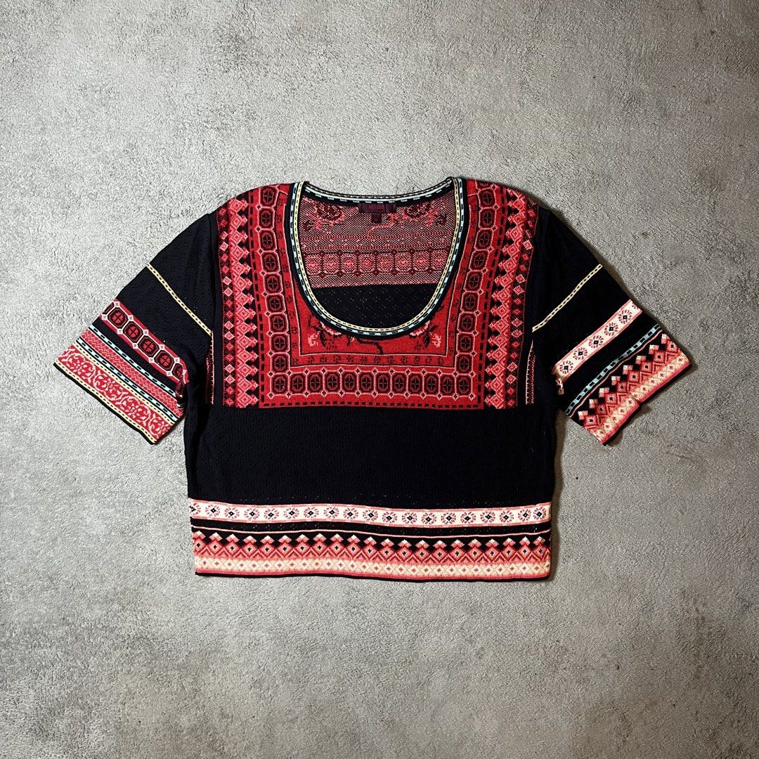 KENZO Vintage Knitted Cropped Top (Category: Luxury Apparel) located in Ajuy. Submitted by pastforward_womens (Listing ID 1470548638, Image 1). Description: AUTHENTIC Vintage Piece Excellent Condition Can fit Medium .