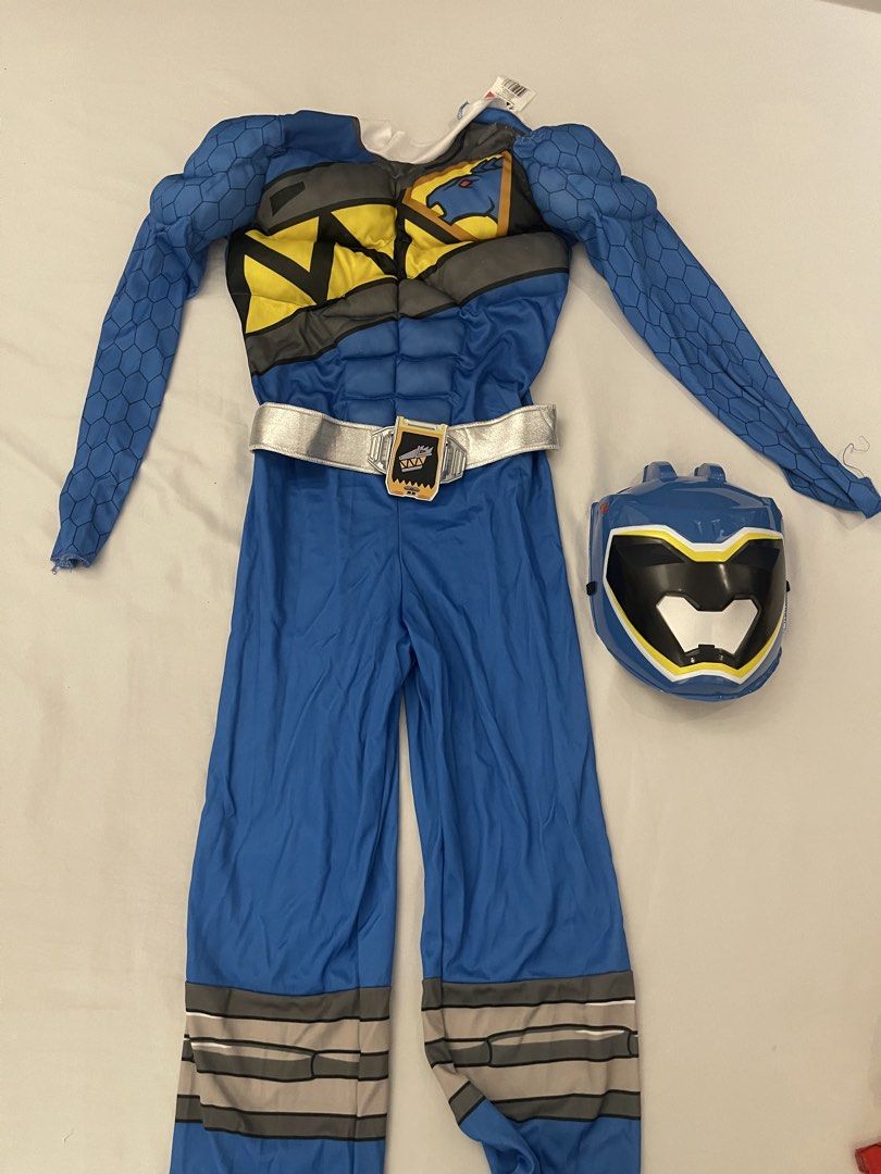 Kids Superhero and Pirate Costumes Bundle (Category: Babies & Kids Fashion) located in Paranaque City. Submitted by claire.bam (Listing ID 1470382324, Image 2). Description: - Ultimate kids costume bundle for dress-up, parties, and Halloween - Fits young children and sold as a complete lot - Includes Red & Blue Power Rangers jumpsuits with matching masks - Complete pirate outfit with white ruffled shirt, black vest, and hat - Superman top and pan