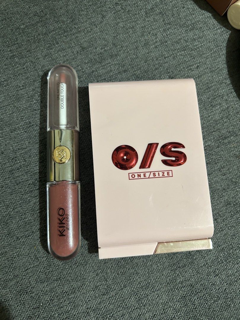 Kiko and One Size bundle (Category: Makeup) located in Manila. Submitted by prelovedtin.1016 (Listing ID 1470521218, Image 1). Description: Both authentic! Selling preloved make up. Kiko milano shade 120- 85% full One size blush- 98% full 📍Marikina.