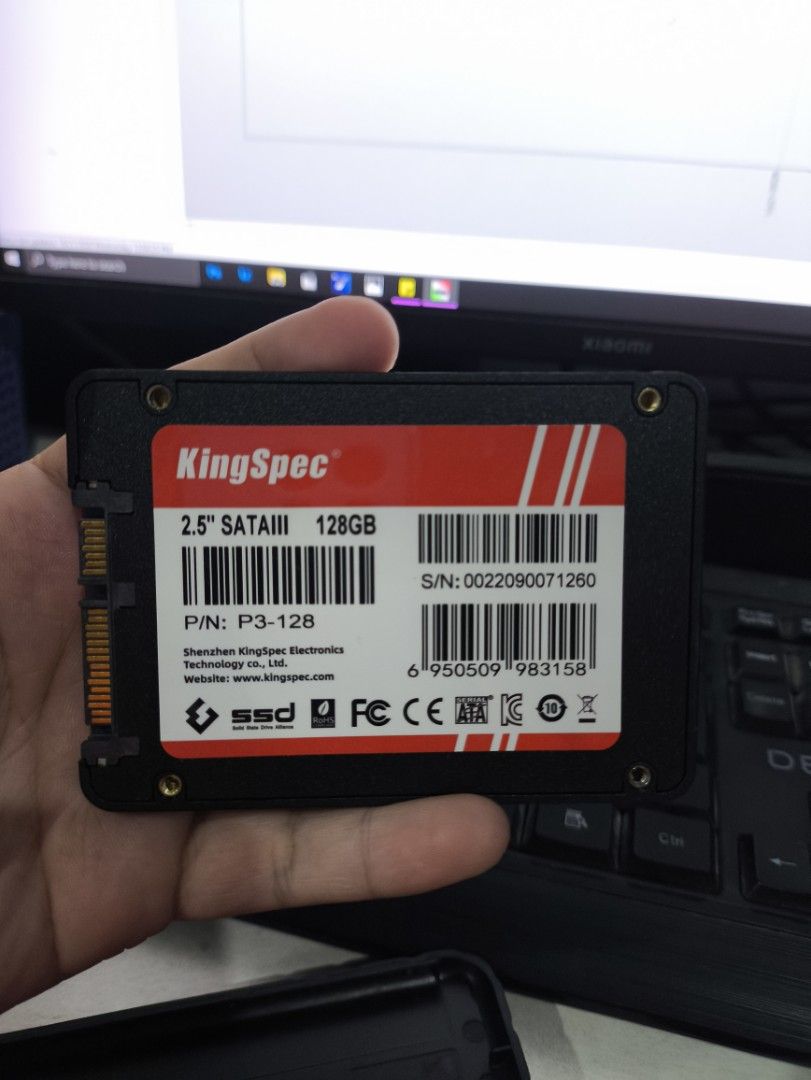 KingSpec 128gb SSD Sata 2.5 (Category: Computer Parts) located in Rosario. Submitted by definitelynotrenz (Listing ID 1470500471, Image 2). Description: Sata 2.5 128 gb 100 health 100 performance Location Rosario Cavite.