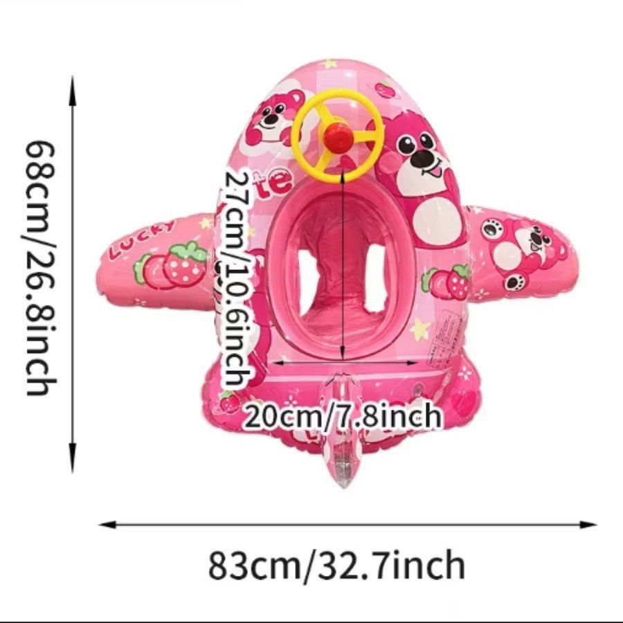 Kuromi Steering Wheel Swimming Float 🖤💦 Aircraft & Boat Design | 80cm ...