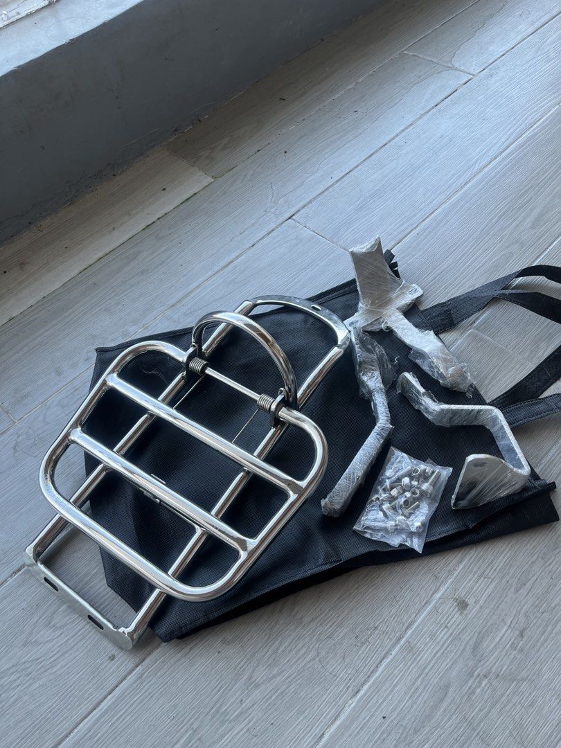 Kymco LIKE 125/150 Stainless Front Carrier (Category: Body Parts and Accessories) located in Paranaque City. Submitted by midnightsky777 (Listing ID 1470405009, Image 3). Description: Brand new Complete accessories For kymco like 125/150.