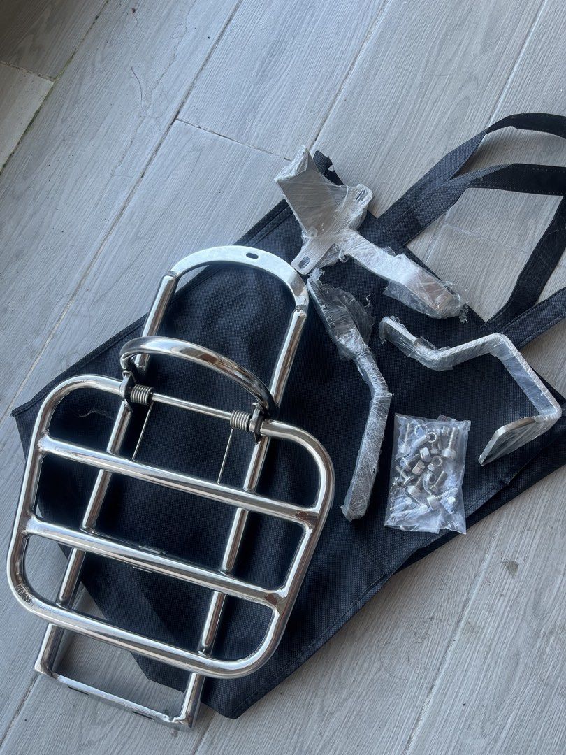 Kymco LIKE 125/150 Stainless Front Carrier (Category: Body Parts and Accessories) located in Paranaque City. Submitted by midnightsky777 (Listing ID 1470405009, Image 1). Description: Brand new Complete accessories For kymco like 125/150.
