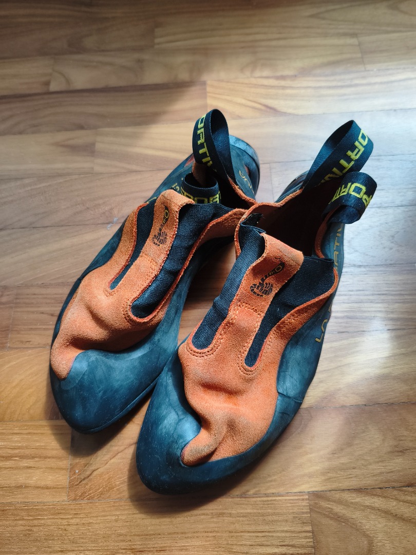 La Sportiva Cobra Bouldering Rock Climbing Shoes Orange Black Size 38.5 ...