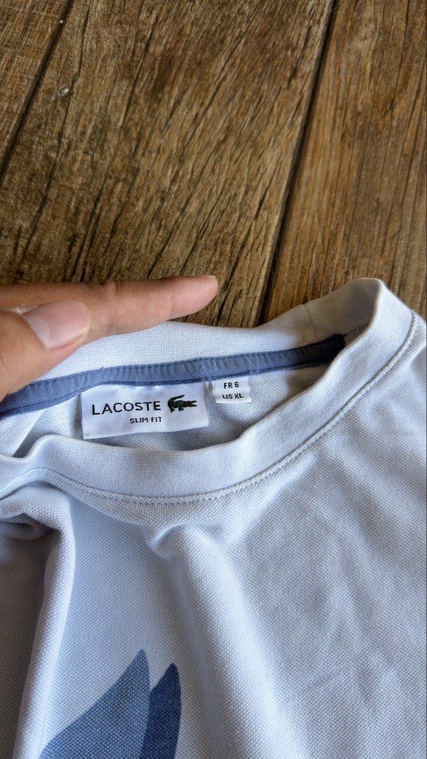 LACOSTE BIG LOGO (Category: Tshirts & Polo Shirts ) located in Manila. Submitted by urban-vintage_2 (Listing ID 1470392042, Image 3). Description: ISSUE: NONE (NEED WASH) MOP :GCASH (NO COD) SHIP VIA: LALAMOVE & J&T LOCATION: PASIG CITY LENGTH: 28 WIDTH : 24 .