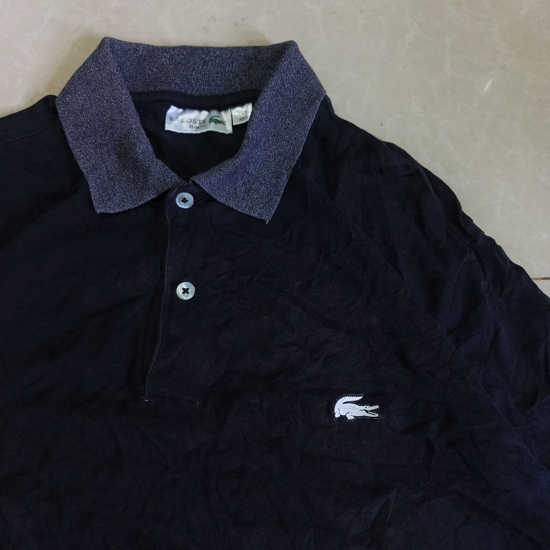 Lacoste Black Polo Rubber White Logo (Category: Tshirts & Polo Shirts ) located in General Santos City (Dadiangas). Submitted by collection_9500 (Listing ID 1470542743, Image 3). Description: Lacoste Black Polo Rubber White Logo 20.5 x 27.5 Medium-L Very Good, penhole at mostbottom placket Gensan loc Pm for inquiries All are thrifted items and needwash.