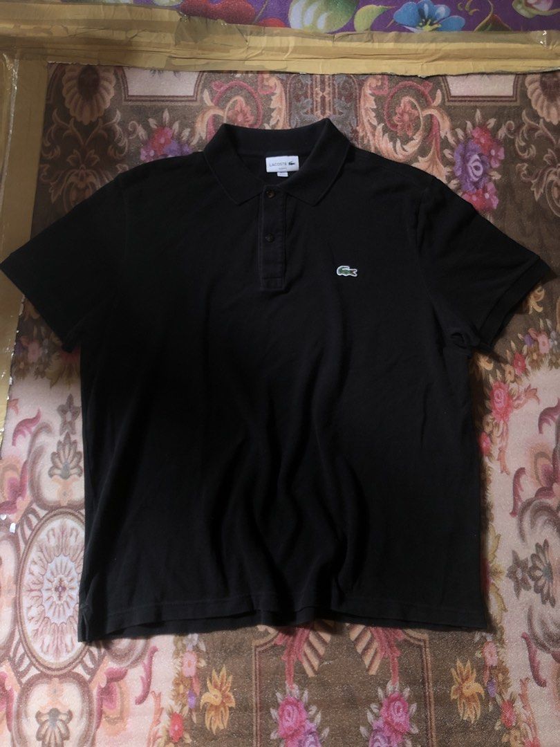 Lacoste black polo shirt (Category: Tshirts & Polo Shirts ) located in Zamboanga. Submitted by fiercedragon-0d50b0 (Listing ID 1470505243, Image 1). Description: LACOSTE BLACK POLO SHIRT SIZE 7 on tag DIMENSION width - 23.5 to 24 inches length - 29 COLOR RATE 10/10 NO ISSUE/NO FLAWS/NO FADING/NO NECK DISCOLORATION/ NO LINTS/NO PINHOLES EXCELLENT ASNEW CONDITION!! 1400 only!📩 Sf 89.