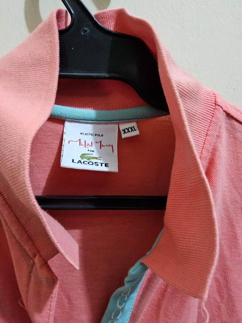 Lacoste Coral Pink Polo Top (Category: Blouses) located in Taguig. Submitted by ynascorner_ (Listing ID 1470367679, Image 2). Description: lacoste's coral pink polo top ⭐️ • size: xxxl • authentication is not guaranteed as this top is thrifted send me a pm if you have any inquiries!.