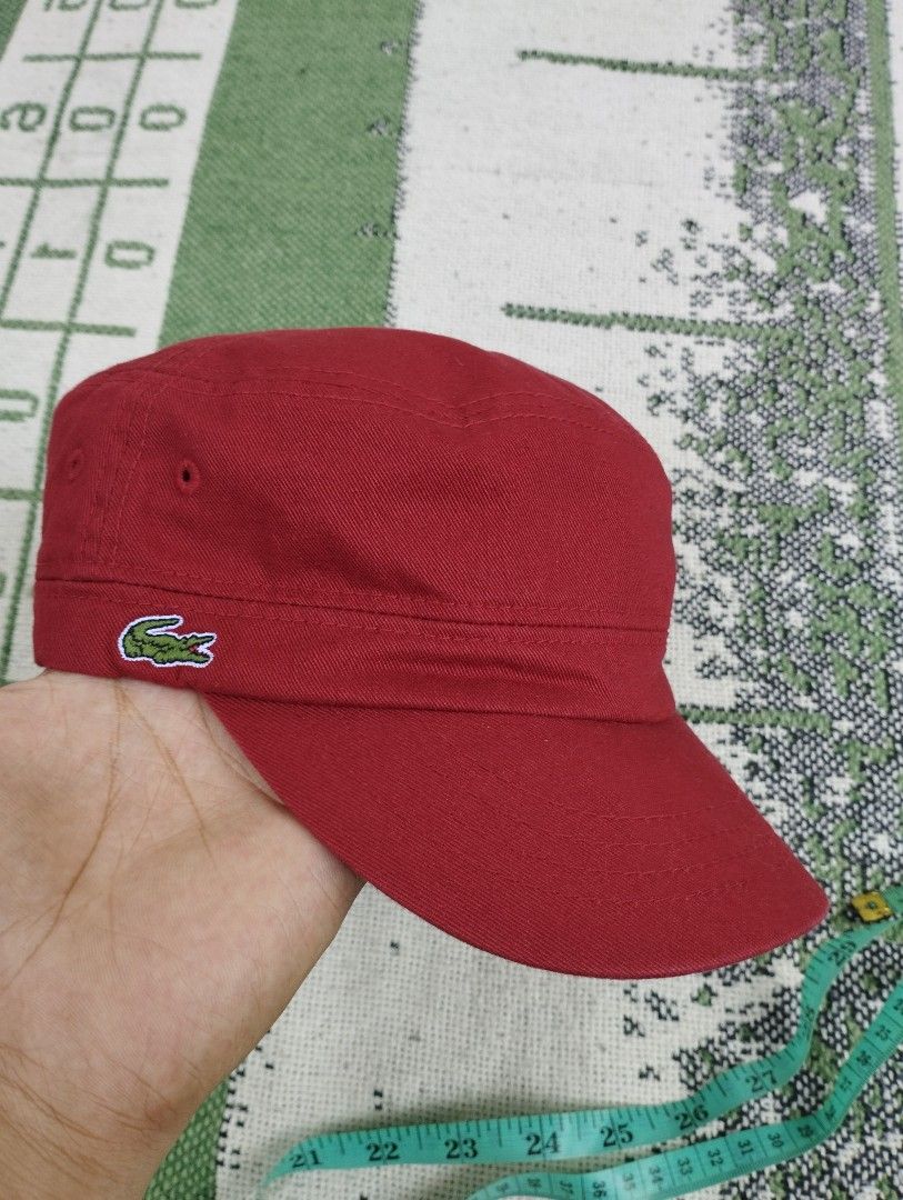 Lacoste Military Cap (Category: Caps & Hats) located in Zamboanga. Submitted by vintagetreasures.zc (Listing ID 1470518935, Image 1). Description: Lacoste Military Cap One Size Fits fits All 10/10 Colour Rate Excellent Condition No Issue 1000 + SF.