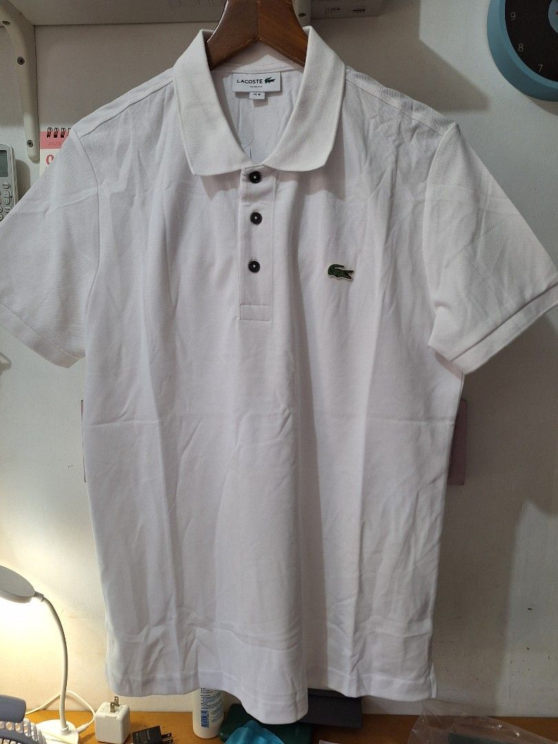 Lacoste poloshirt slimfit white (Category: Tshirts & Polo Shirts ) located in Muntinlupa City. Submitted by kstefanomela14 (Listing ID 1470357334, Image 3). Description: Lacoste slimfit poloshirt white Medium - 20x27 Large - 21x28 XL - 22x29 Cod cop lalamove Lbc j&t.