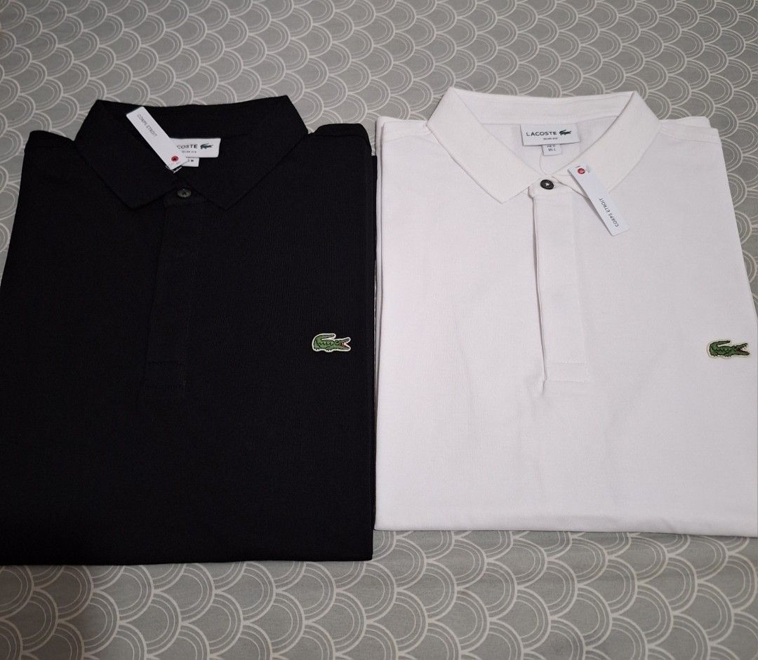 Lacoste poloshirt slimfit white (Category: Tshirts & Polo Shirts ) located in Muntinlupa City. Submitted by kstefanomela14 (Listing ID 1470357334, Image 2). Description: Lacoste slimfit poloshirt white Medium - 20x27 Large - 21x28 XL - 22x29 Cod cop lalamove Lbc j&t.