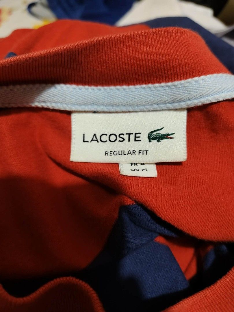 LACOSTE SHIRT (Category: Tshirts & Polo Shirts ) located in Tubigon. Submitted by negosyanthrift (Listing ID 1470466447, Image 2). Description: Size:Medium to Large 20x27 Issue small discoloration As new condition Need wash only 🏷️949+sf.