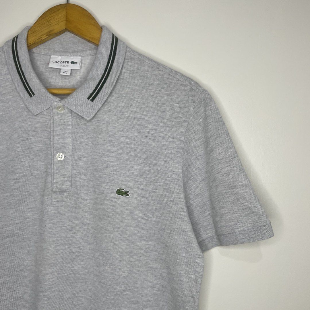 Lacoste Slim Fit Polo Shirt (Category: Luxury Apparel) located in Marikina City. Submitted by aalibabyy (Listing ID 1470522976, Image 3). Description: Lacoste Slim Fit Polo Shirt Size: Large Length: 27" Width: 21" No Issue Excellent Condition ₱1,500.
