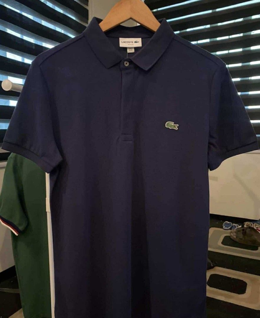 Lacoste slimfit poloshirt navyblue (Category: Tshirts & Polo Shirts ) located in Muntinlupa City. Submitted by kstefanomela14 (Listing ID 1470356829, Image 1). Description: Lacoste slimfit poloshirt navyblue Medium - 20x27 Large - 21x28 XL - 22x29 Cod cop lalamove Lbc j&t.