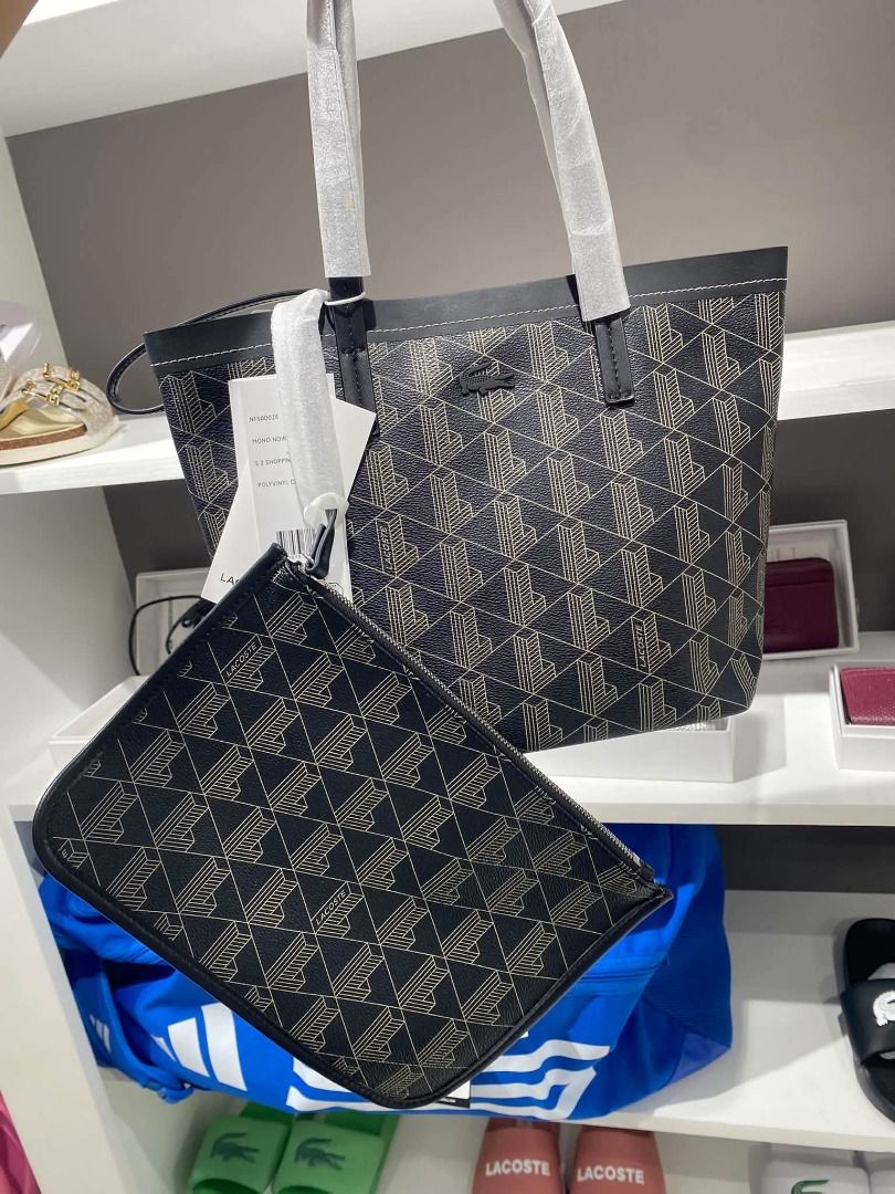 Lacoste Small zely top zipper - Black (Category: Tote Bags) located in Rizal. Submitted by hiraya16 (Listing ID 1470467207, Image 3). Description: Onhand ready to ship.