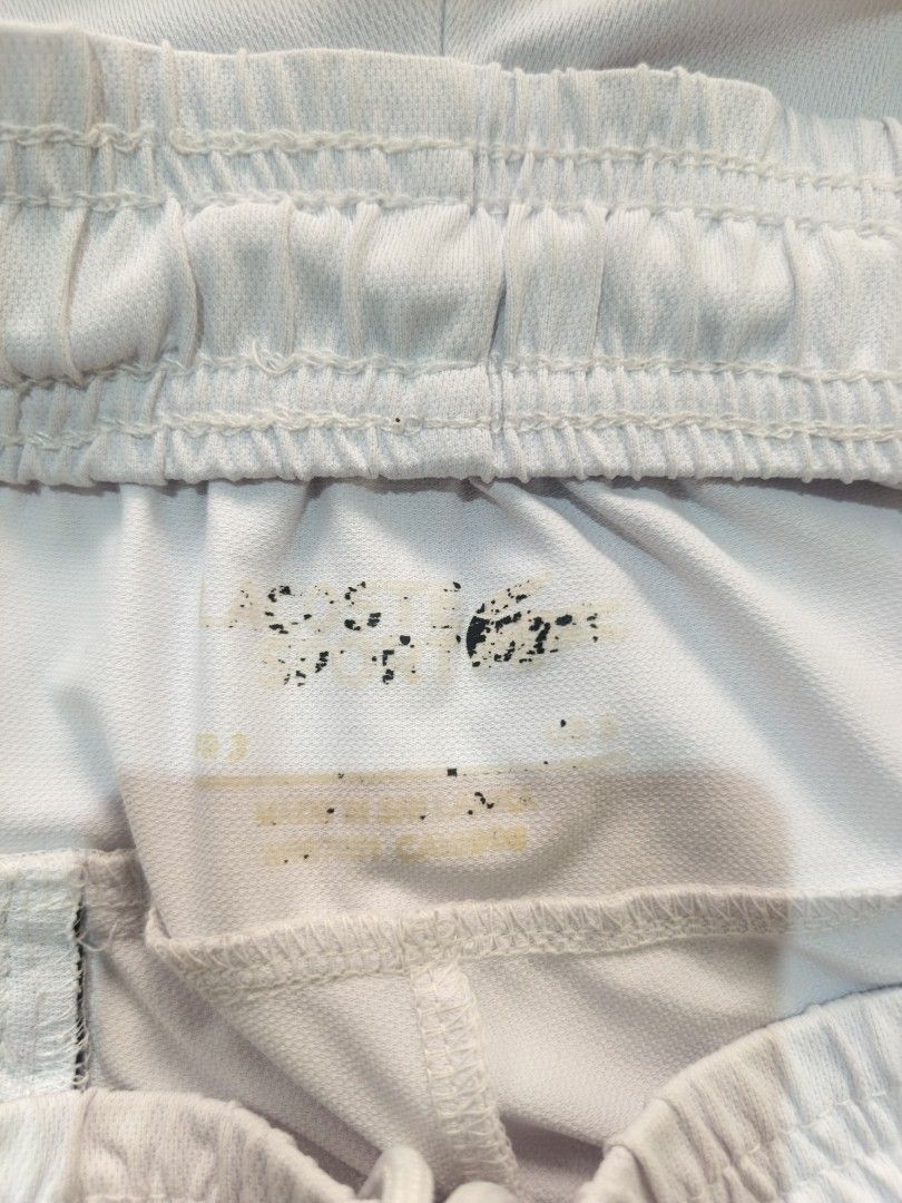 Lacoste Sport Rubber Logo (Category: Shorts) located in Nasipit. Submitted by zaynzdrip (Listing ID 1470511204, Image 3). Description: -Good as new -no issue -lightweight -Fr 3, Us S -28 relax up to 34 width by 18 length -📩.