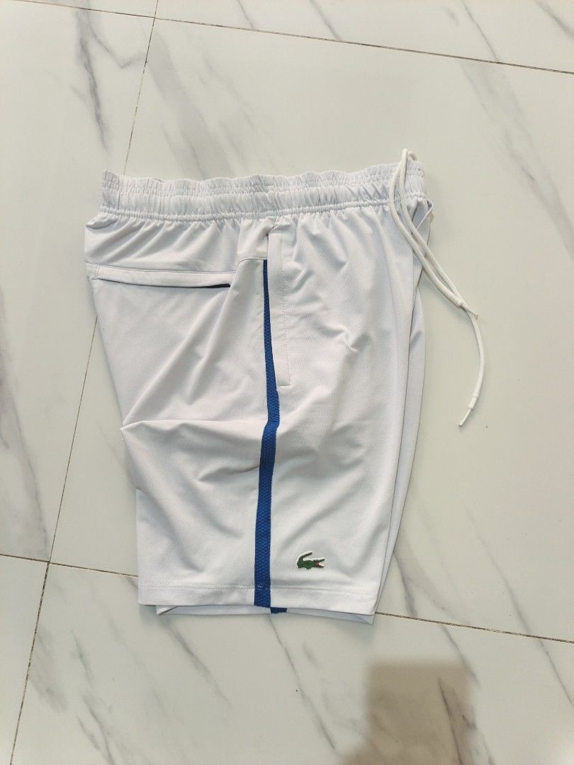Lacoste Sport Rubber Logo (Category: Shorts) located in Nasipit. Submitted by zaynzdrip (Listing ID 1470511204, Image 2). Description: -Good as new -no issue -lightweight -Fr 3, Us S -28 relax up to 34 width by 18 length -📩.