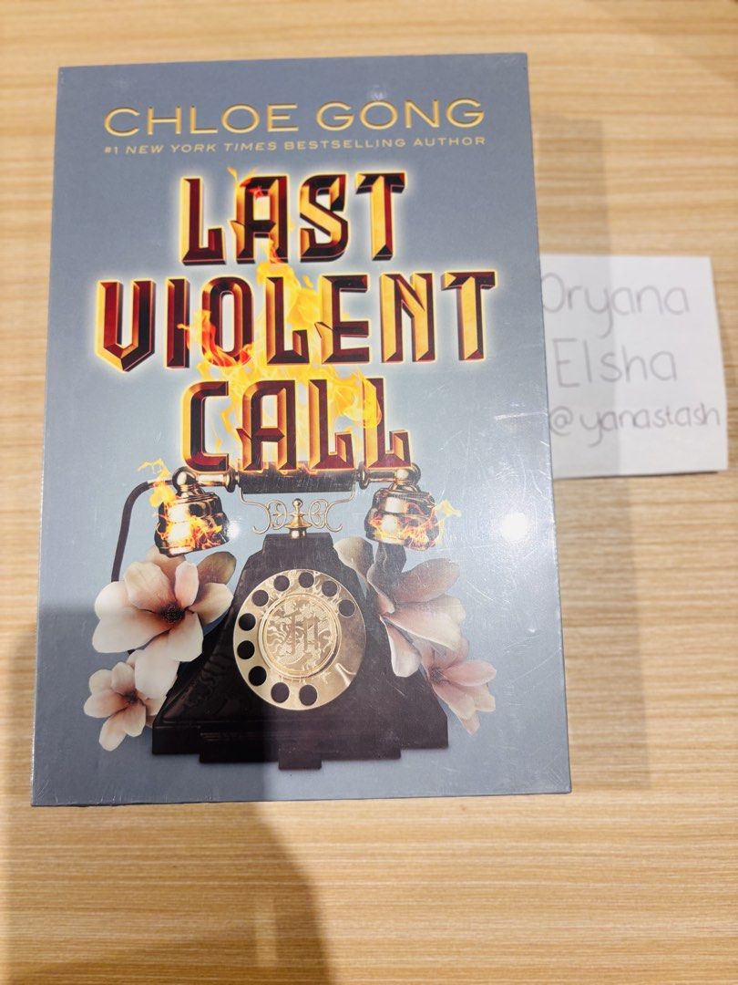 Last Violent Call by Chloe Gong paperback book (Category: Storybooks) located in Manila. Submitted by yanastash (Listing ID 1470427978, Image 2). Description: - Title: Last Violent Call by Chloe Gong - Format: Paperback edition - Condition: Brand new, unopened, and still in original plastic seal - Genre: Young Adult (YA) fantasy fiction - Ideal for: Book collectors and fans of the author.