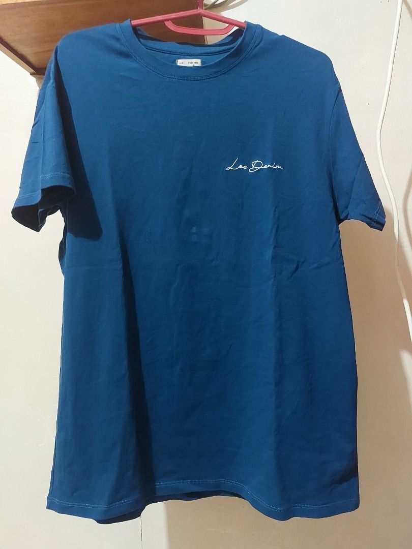 Lee Denim T-shirts Bundle Black and Blue (Category: Shirts) located in Valenzuela. Submitted by sv072724 (Listing ID 1470475596, Image 3). Description: - Set of 2 Lee Denim crewneck t-shirts (Black and Blue) - Sizes: Black is XL, Blue is XL - Features a small embroidered cursive Lee logo on the left chest - Made from soft, comfortable cotton - Short sleeves, ideal for casual daily wear - Great value bundle, selling both together.