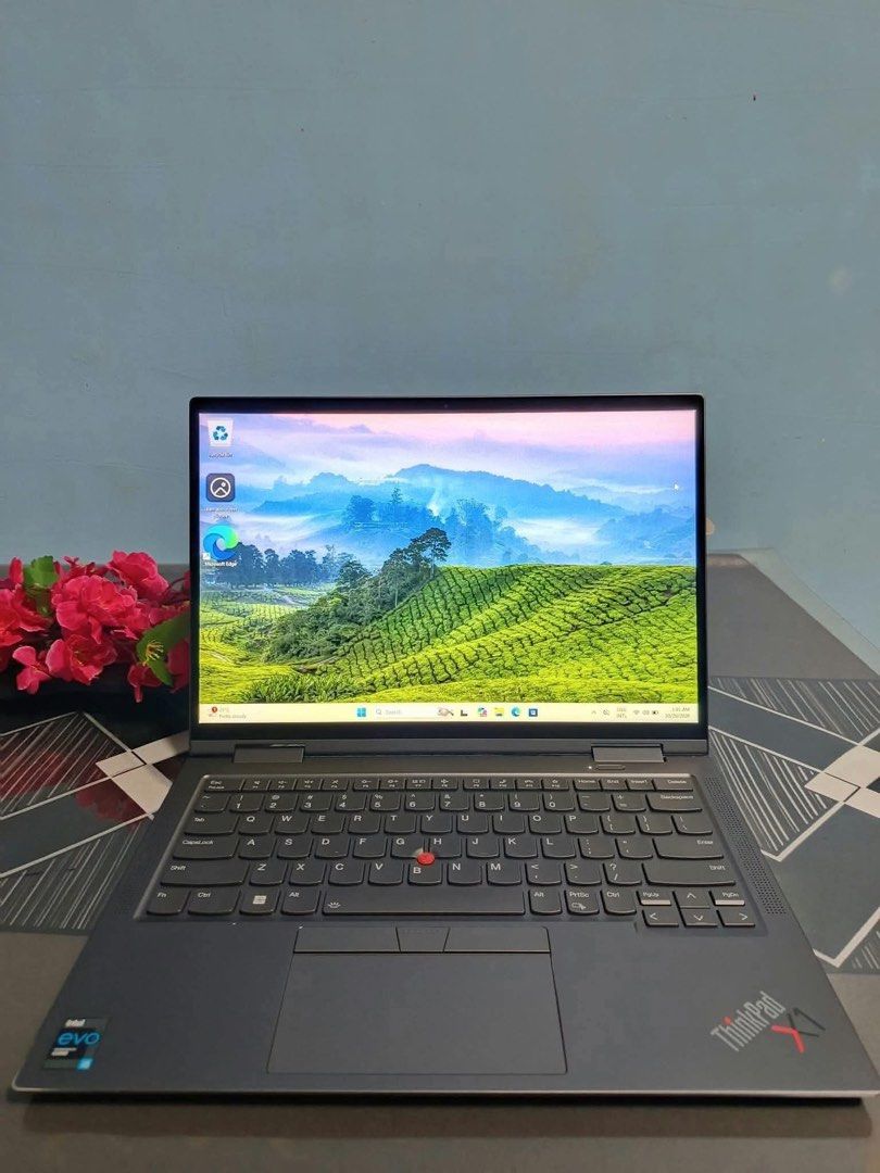 LENOVO X1 YOGA THINKPAD CORE i5 11th GENERATION (Category: Laptops & Notebooks) located in Manila. Submitted by estillomopatricia (Listing ID 1470405683, Image 1). Description: 19,000 🔥🔥🔥 LENOVO X1 YOGA THINKPAD CORE i5 11th GENERATION Convertible 2in1 touchscreen Processor i5-1135G7 2.80ghz 8cpus 8gb ram ddr4 256gb ssd nvme Intel iris xe graphics 14inch 1820x1200 touch Windows 11 Backlit keyboard 95%smooth Good condition Pouch Mouse Mousepad 