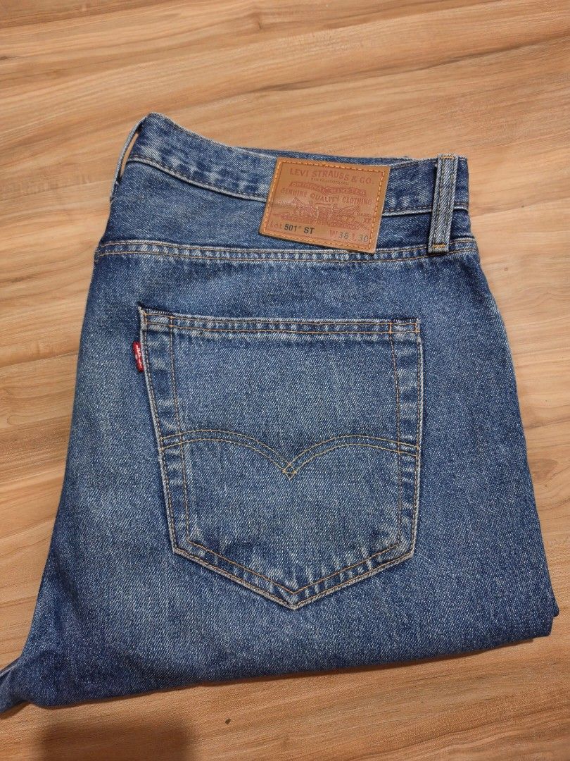 Levis 501ST Premium Leather patch Slim taper (Category: Jeans) located in Manila. Submitted by vtgmdn (Listing ID 1470451164, Image 1). Description: Levis 501ST Premium Leather patch Slim taper 3450 PHP + SF ACTUAL Dimension ➡️ 36 inches OUTSEAM ➡️ 40.5 inches HEM. ➡️ 7.7 inches ‼️ No COP ‼️ No COD ‼️ No Bugos Buyer Mode of payment ☑️ Payment first ✅ Gcash ✅ Landbank ✅ Unionbank ✅ Palawan.