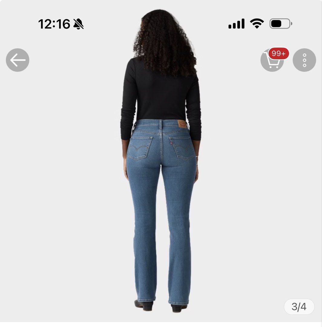 Levis bootleg jeans (Category: Jeans) located in Manila. Submitted by ecca1 (Listing ID 1470381798, Image 2). Description: Brand new Size 25 Bought during sale.