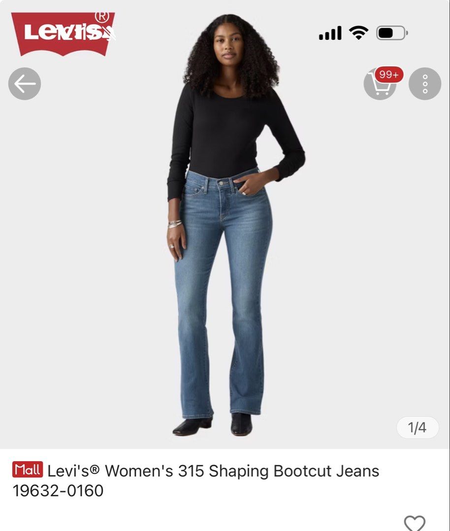 Levis bootleg jeans (Category: Jeans) located in Manila. Submitted by ecca1 (Listing ID 1470381798, Image 1). Description: Brand new Size 25 Bought during sale.