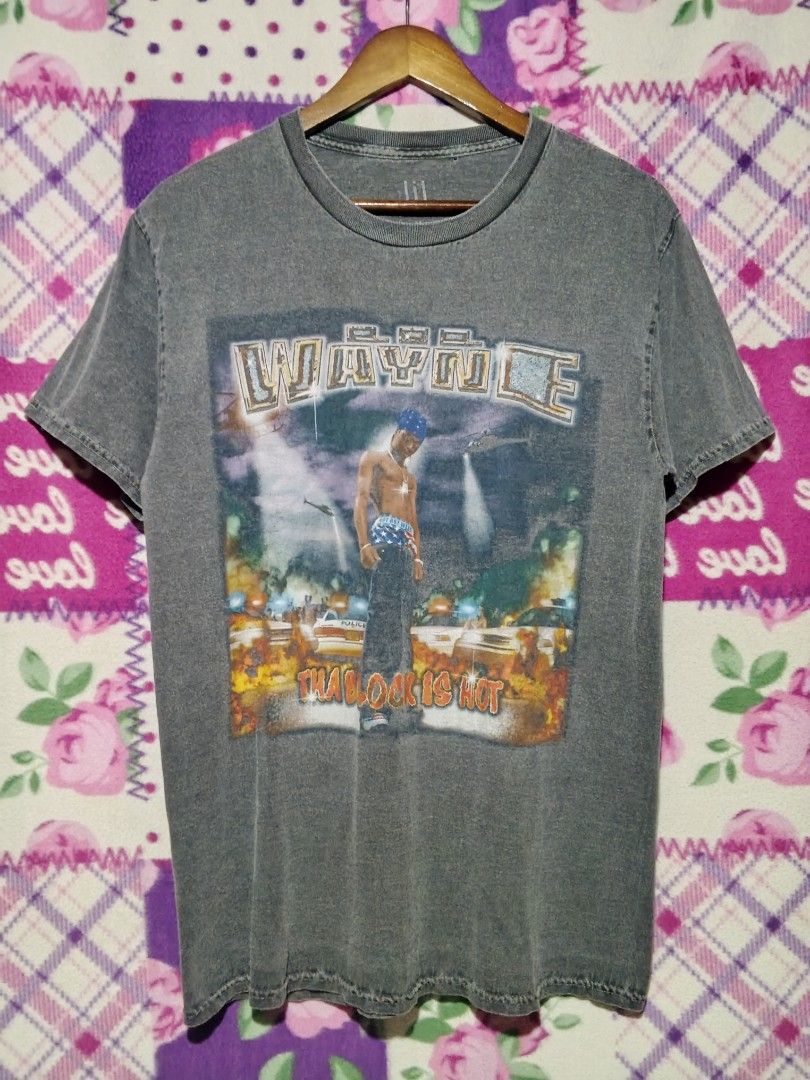 Lil Wayne "Tha Block is Hot" Rap Tee (Category: Tshirts & Polo Shirts ) located in Iloilo. Submitted by presentedby.ph (Listing ID 1470488347, Image 1). Description: medium 19 x 29 hairline crack prints and 1 pinhole.