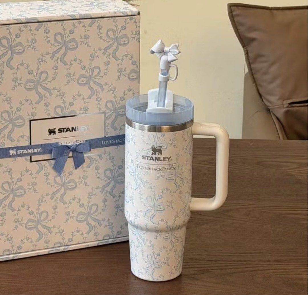 LIMITED EDITION LOVESHACKFANCY STANLEY (Category: Water Bottles & Tumblers) located in Davao. Submitted by amberwinslow (Listing ID 1470431824, Image 3). Description: NEGOTIABLE PRICE RUSH SELLING CAN REQUEST OTHER COLORS OR DESIGNS.
