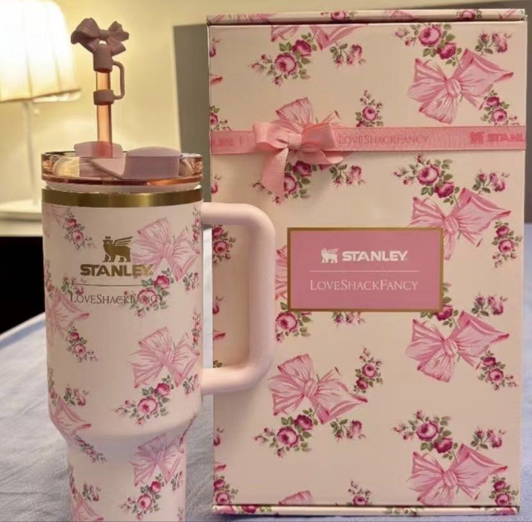 LIMITED EDITION LOVESHACKFANCY STANLEY (Category: Water Bottles & Tumblers) located in Davao. Submitted by amberwinslow (Listing ID 1470431824, Image 2). Description: NEGOTIABLE PRICE RUSH SELLING CAN REQUEST OTHER COLORS OR DESIGNS.
