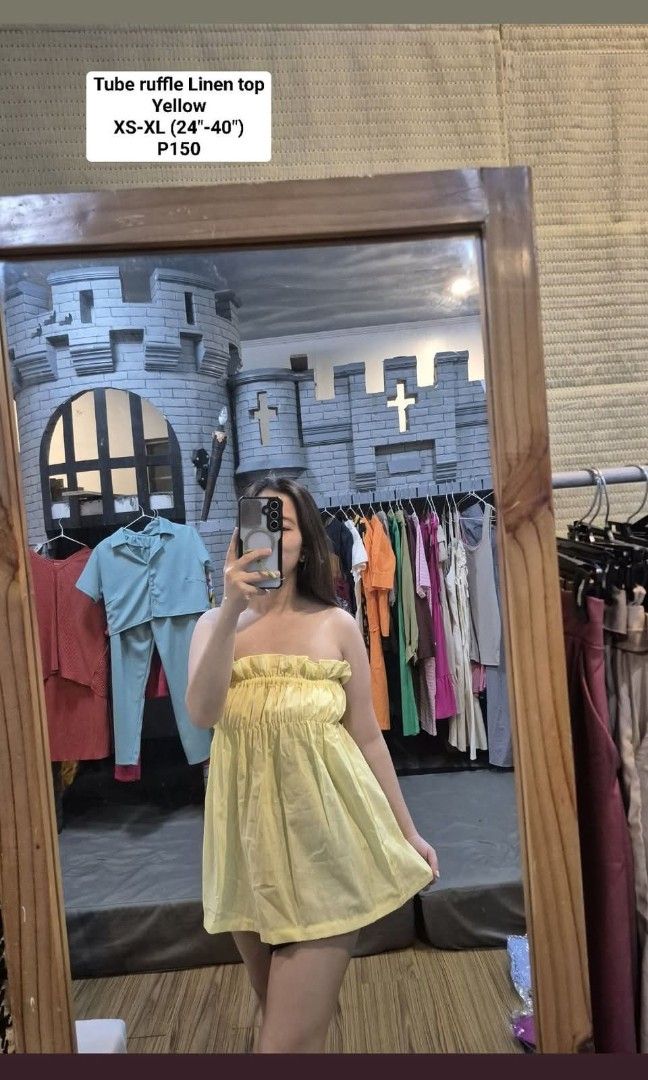 Linen ruffles tube top (Category: Others Tops) located in Manila. Submitted by kayencee_27 (Listing ID 1470557008, Image 1). Description: Brandnew Linen Top with individual plastic linen fab S-XL.