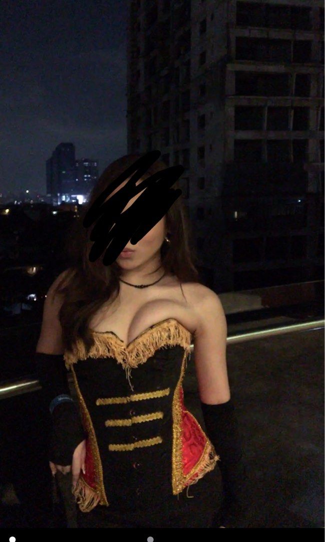 lion tamer / ringmaster corset (Category: Others Tops) located in Quezon City. Submitted by crtenm22 (Listing ID 1470507774, Image 1). Description: - slightly nego - used once - i made it so its kinda pricey (% material cost) - can fit size xxs to s.