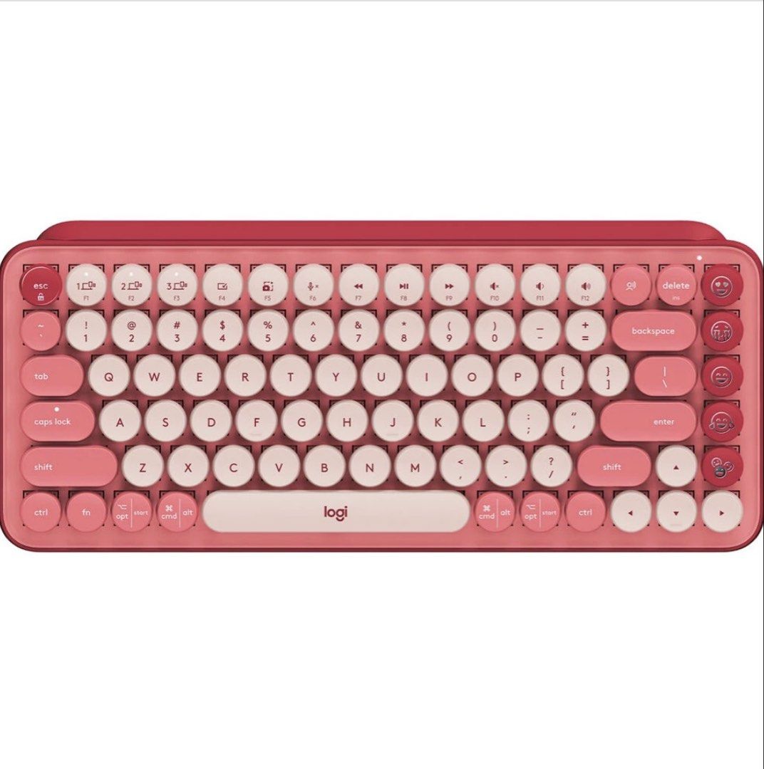 Logi Pop Keys Wireless Mechanical Keyboard Rose Pink, Computers & Tech ...