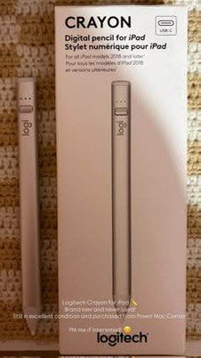 Logitech Crayon Pencil for Ipad (Category: Other Mobile & Gadget Accessories) located in Caloocan City. Submitted by matcha_12 (Listing ID 1470475202, Image 1). Description: Selling: Logitech Crayon for iPad ✏️ Brand new and never used. Still in excellent condition. 💰 Price: ₱3,000 Send me a message if interested!.