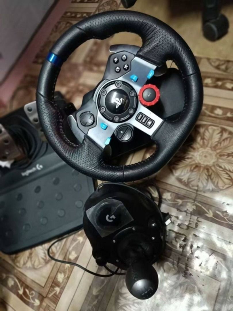 Logitech G29 Driving Force Racing Wheel + Pedals + Shifter Bundle ...