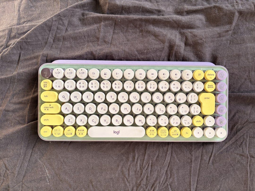 Logitech POP Keys Wireless Mechanical Keyboard Blast Yellow (Category: Computer Keyboard) located in Manila. Submitted by karellevic16181 (Listing ID 1470555104, Image 1). Description: Logitech POP Keys wireless mechanical keyboard Blast Yellow and purple colorway Bought from Amazon Japan - Japanese key layout with round typewriter-style keycaps Still works well but needs cleaning Can also go with the matching mouse (barely used), 2000php togethe