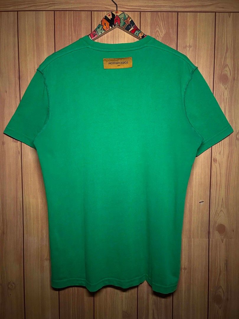 Louis Vuitton LV Debossed Tee (Category: Tshirts & Polo Shirts ) located in Manila. Submitted by zerowastethriftco. (Listing ID 1470524764, Image 3). Description: -Excellent Condition -Dimes L29xW22 -Size XL on Tag.