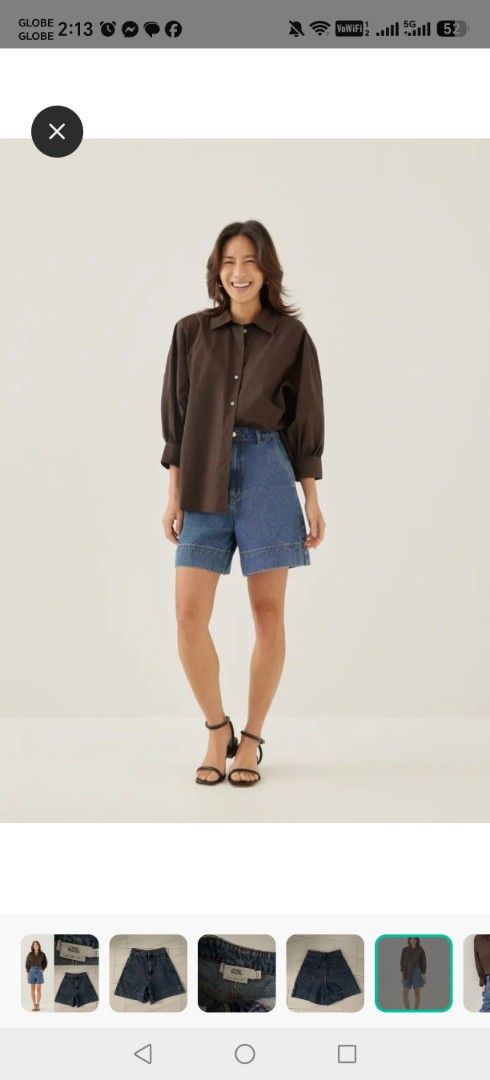 Love, Bonito Denim Shorts Size S (Category: Shorts) located in Santa Rosa. Submitted by RRRR0520 (Listing ID 1470402941, Image 1). Description: - Brand: Love, Bonito - Style: High-waisted denim shorts with folded cuffs - Color: Classic blue wash - Size: LB S / UK 8 / US 4 - Features: Front button closure, belt loops, and functional side pockets - Condition: Great piece for casual everyday outfits.