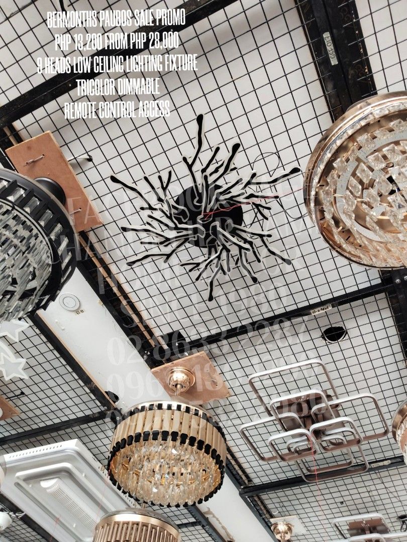 Low ceiling chandelier now on sale (Category: Lighting) located in Manila. Submitted by aranyailawan (Listing ID 1470383543, Image 1). Description: C.O.D Metro Manila only W/ delivery fee PAYMENT FIRST Province Area W/ Shipping fee FACEBOOK PAGE Chandelier Lamps Home Decor Since 1980 ☎️ 02 8633 2287 📱0920 532 2080.