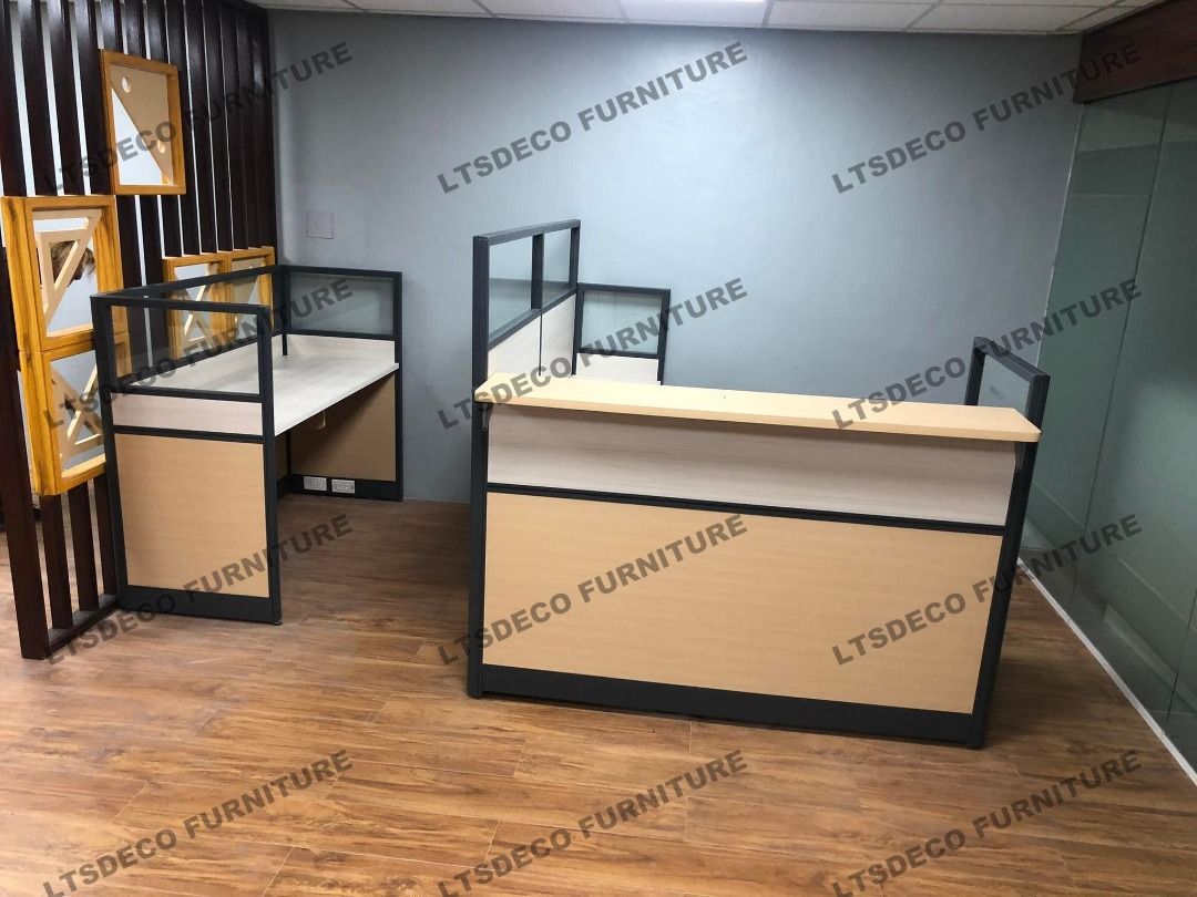 L-SHAPE WORKSTATION CUBICLE OFFICE FURNITURE OFFICE PARTITION ...