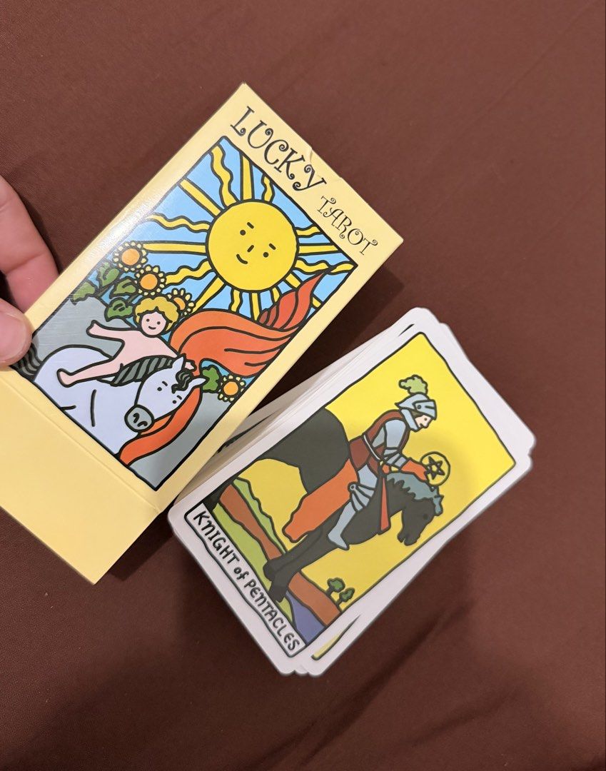 LUCKY STAR TAROT CARDS (Category: Trading Cards Accessories) located in Taguig. Submitted by finds.market88 (Listing ID 1470362624, Image 3). Description: LUCKY CARDS TAROT CARDS BNEW COMPLETE CARDS ON HAND 📸 Actual item posted .
