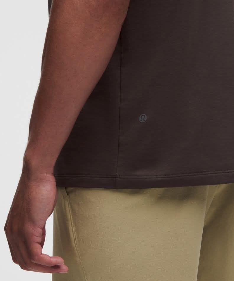 Lululemon Zeroed In Short Sleeve Shirt Size XL (Category: Activewear) located in Meycauayan. Submitted by epicforest_231b9d (Listing ID 1470353057, Image 3). Description: - Brand: Lululemon - Style: Zeroed In Short Sleeve Shirt - Color: Maroon Red - Size: XL - Dimensions: Width 22" x Length 27" - Fit: Regular fit with crew neckline and short sleeves - Details: Soft fabric with iconic small reflective logo near bottom hem - Condition: Clean, well 