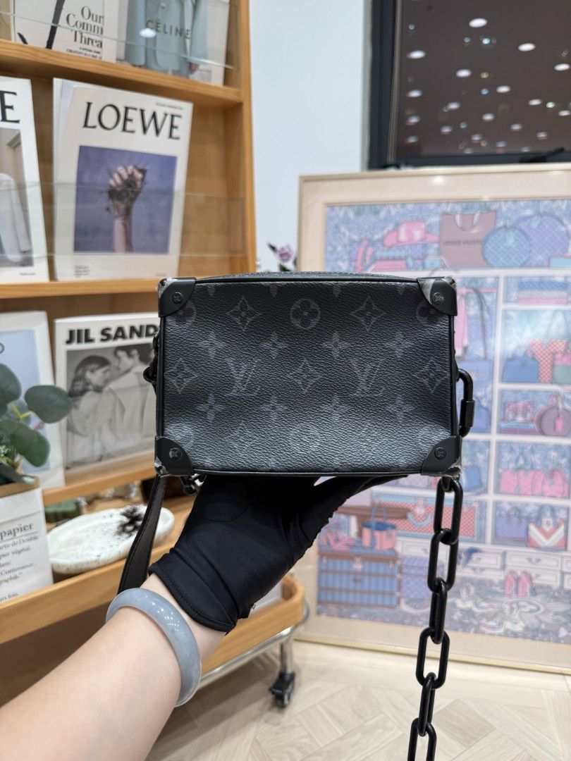 LV Mini Soft Trunk Monogram Eclipse (Category: Bags & Wallets) located in Kuala Lumpur. Submitted by jscollectionbags (Listing ID 1470389981, Image 1). Description: [ Pre-Order] 👜 LV Mini Soft Trunk Monogram Eclipse ✅ Very Excellent Condition 8/10 💰 RM6,xxx only 📌 This is a preorder item. Estimated arrival: 10 - 15 days Entrupy authentication available upon request for a small fee. 📍 Showroom location: Cheras, KL ☎️ 017-689 1322 (Wa+) Disclai