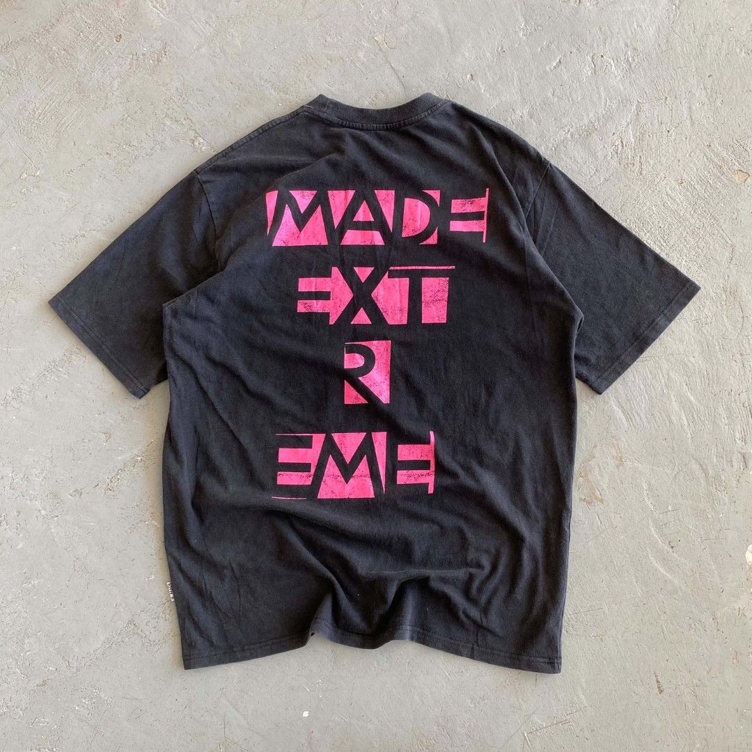 made extreme (Category: Tshirts & Polo Shirts ) located in Malabon City. Submitted by not_just_fits (Listing ID 1470359471, Image 2). Description: Dimes: ▪️W: 22.5 L: 30 Flaw/s: ▪️ crack print not sure if design.