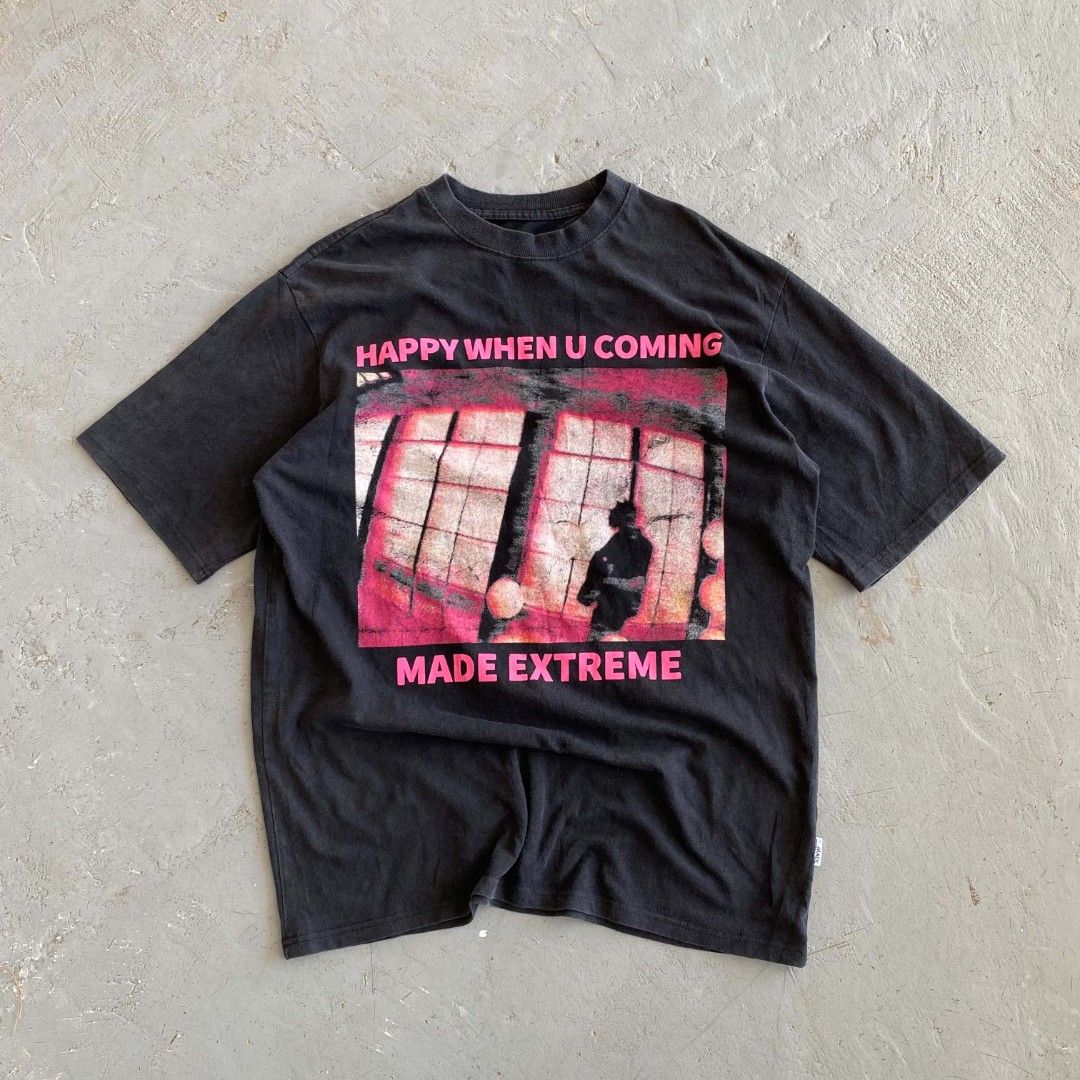 made extreme (Category: Tshirts & Polo Shirts ) located in Malabon City. Submitted by not_just_fits (Listing ID 1470359471, Image 1). Description: Dimes: ▪️W: 22.5 L: 30 Flaw/s: ▪️ crack print not sure if design.