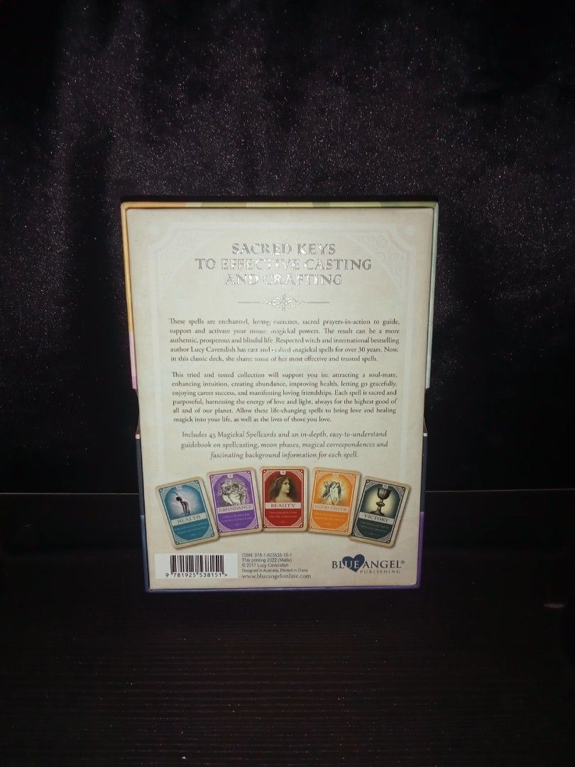 Magickal Spellcards Oracle Deck (Category: Everything Else Others) located in Iloilo. Submitted by yana.06 (Listing ID 1470367984, Image 2). Description: Magickal Spellcards Oracle Deck by Lucy Cavendish. Great for daily readings and spellcrafting..