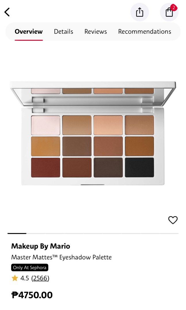 Makeup by mar.io Master Mattes Eyeshadow (Warm) (Category: Makeup) located in Manila. Submitted by mira_03 (Listing ID 1470467056, Image 1). Description: BRAND NEW (my extra palette) RFS: bought the Patrick Ta palette.