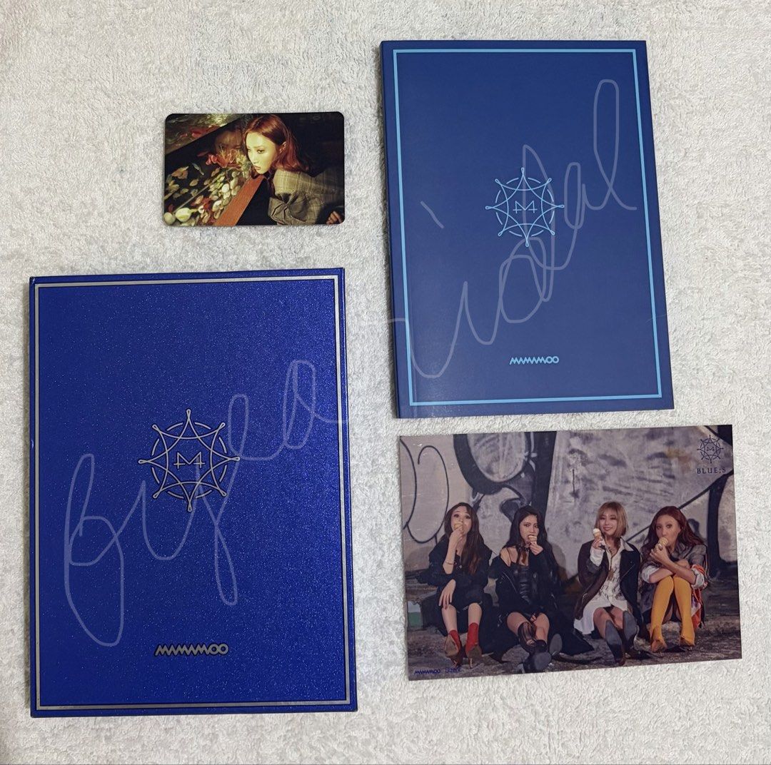 mamamoo blues album hwasa pc (Category: K-Wave Merchandise) located in Manila. Submitted by windfloerw (Listing ID 1470447160, Image 1). Description: wts lfb mamamoo ph (unsealed) blue;s album with official pc and postcard — on hand — mod: j&t | mop: gcash — ₱800 + packaging fee + shipping fee (negotiable deadline of payment for sure buyer) — no to sensi & rush buyer dm me to claim 📩 see proofs/feedbacks on my x acc: byeoridal.